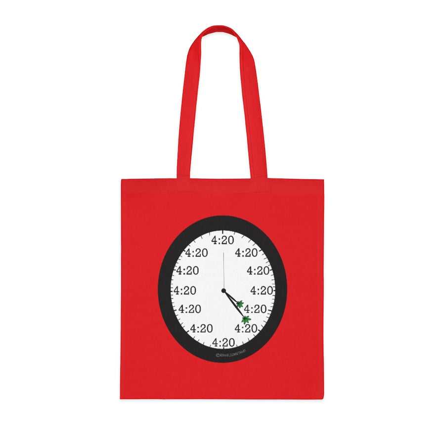 4:20 Clock Tote Bag