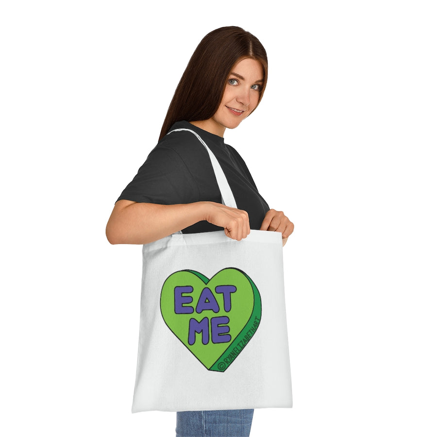 Eat Me Candy Heart Tote Bag