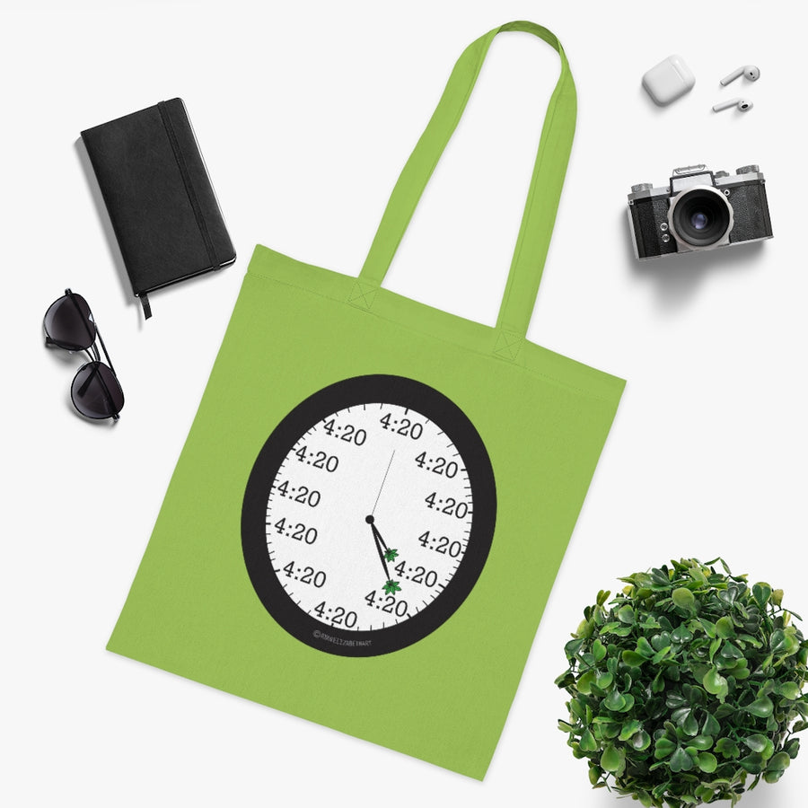 4:20 Clock Tote Bag