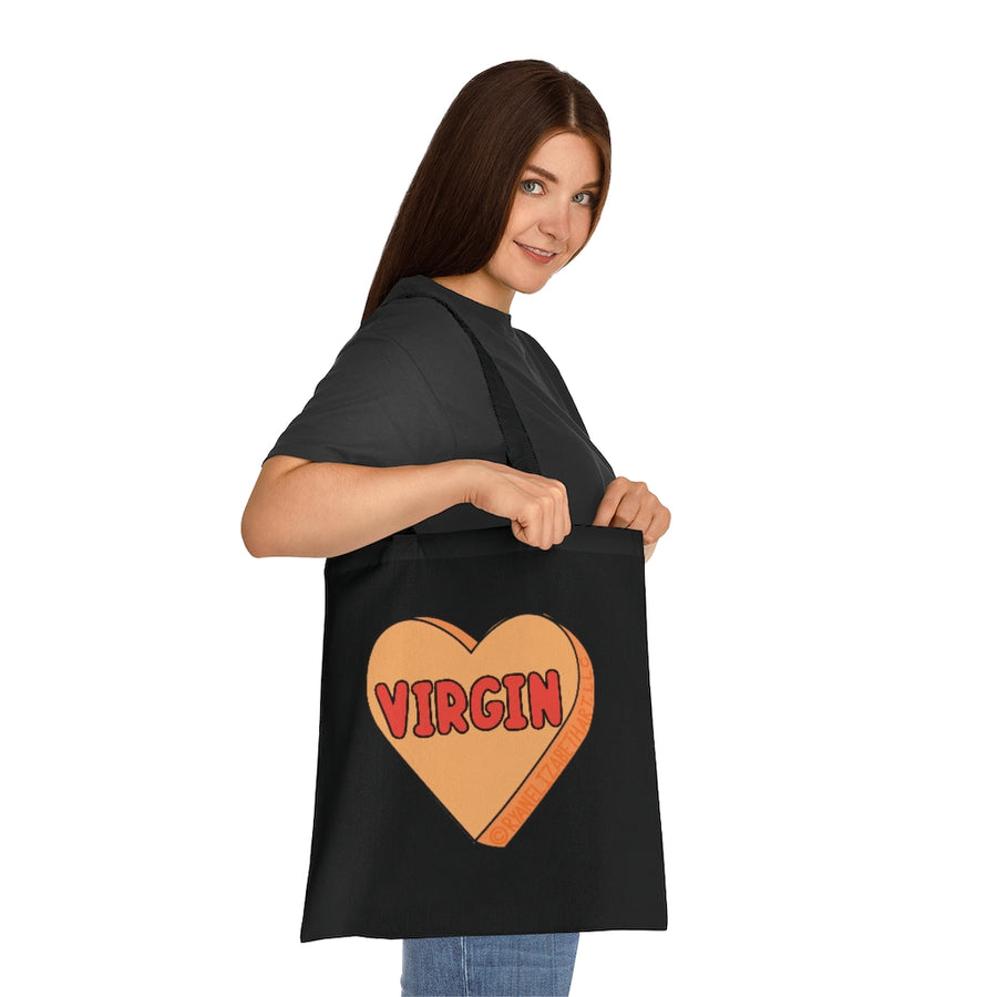 Virgin Candy Heart Tote Bag