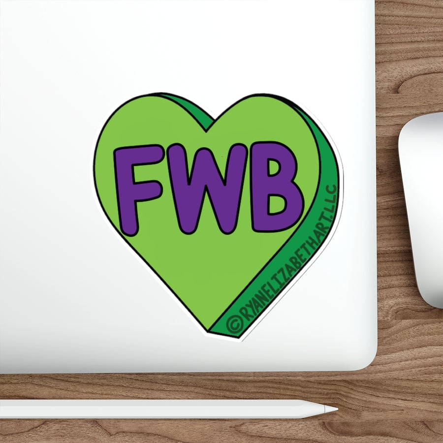 FWB Candy Heart Sticker