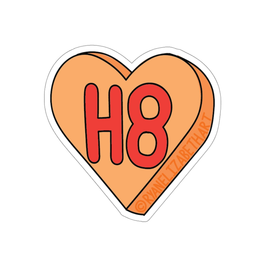 H8 Candy Heart Sticker