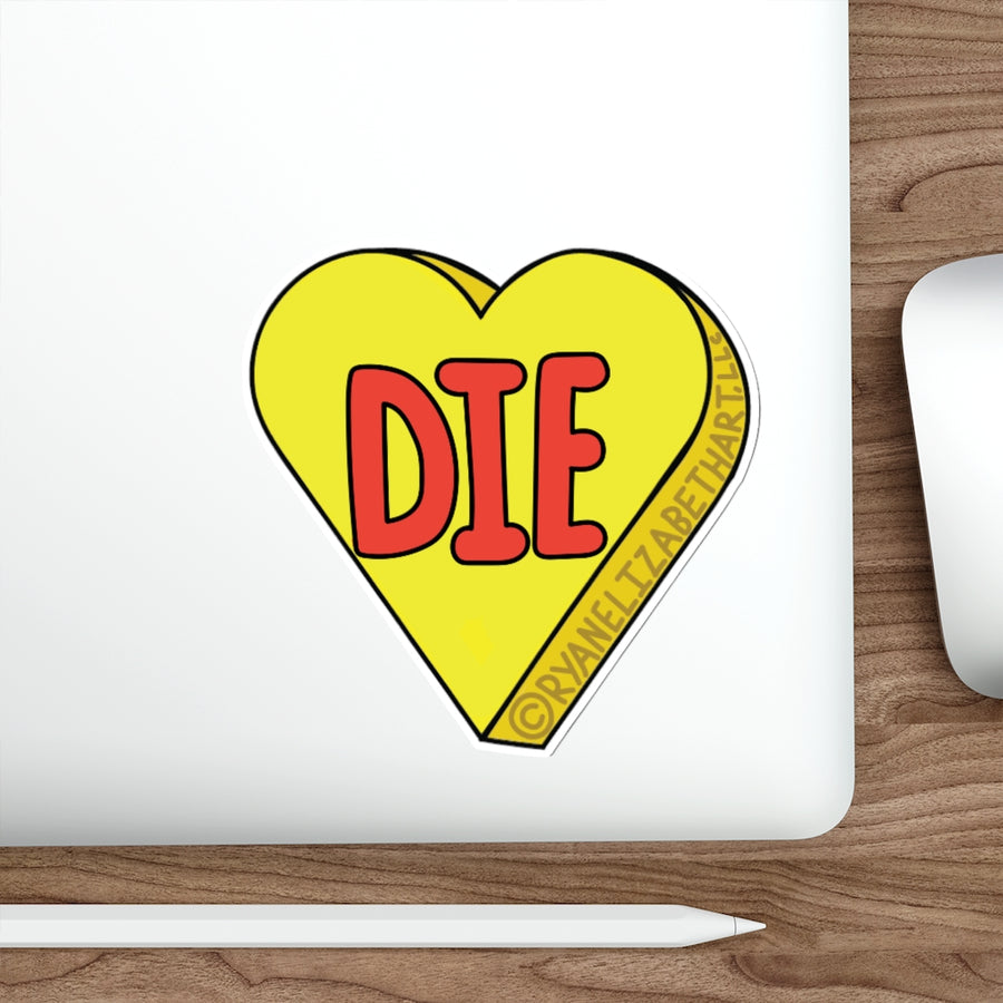 Die Candy Heart Sticker