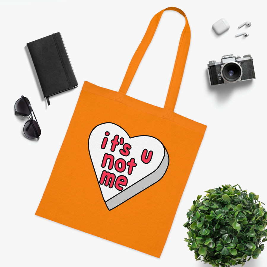 It's U Not Me Candy Heart Tote Bag