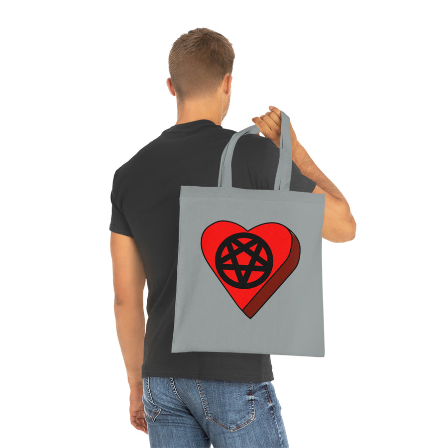 Pentagram Candy Heart Tote Bag