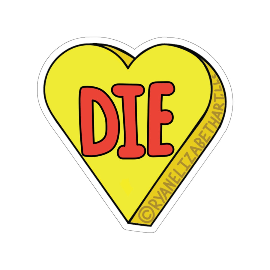 Die Candy Heart Sticker