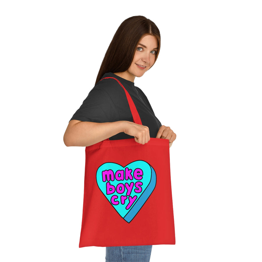 Make Boys Cry Candy Heart Tote Bag