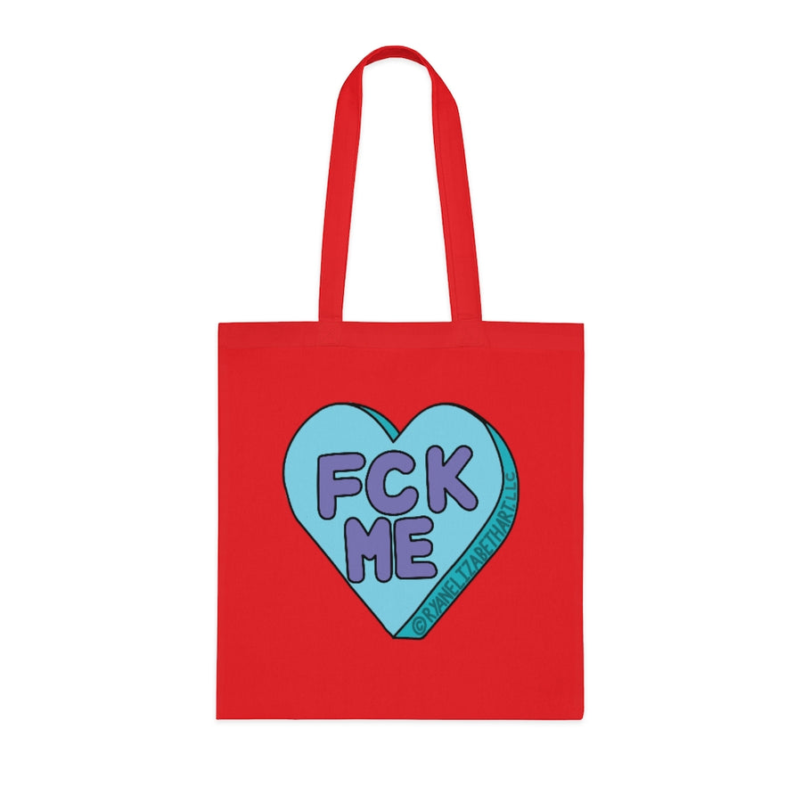 Fck Me Candy Heart Tote Bag