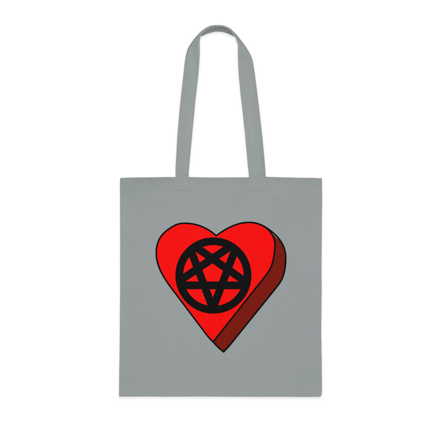 Pentagram Candy Heart Tote Bag