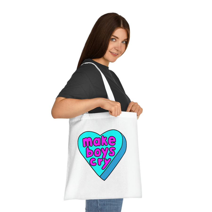 Make Boys Cry Candy Heart Tote Bag