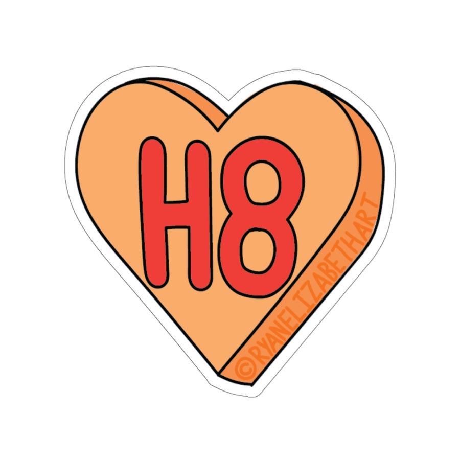 H8 Candy Heart Sticker