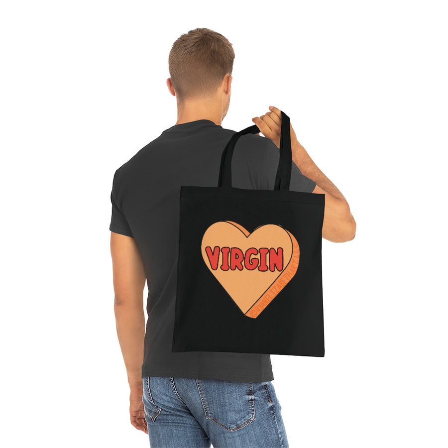 Virgin Candy Heart Tote Bag