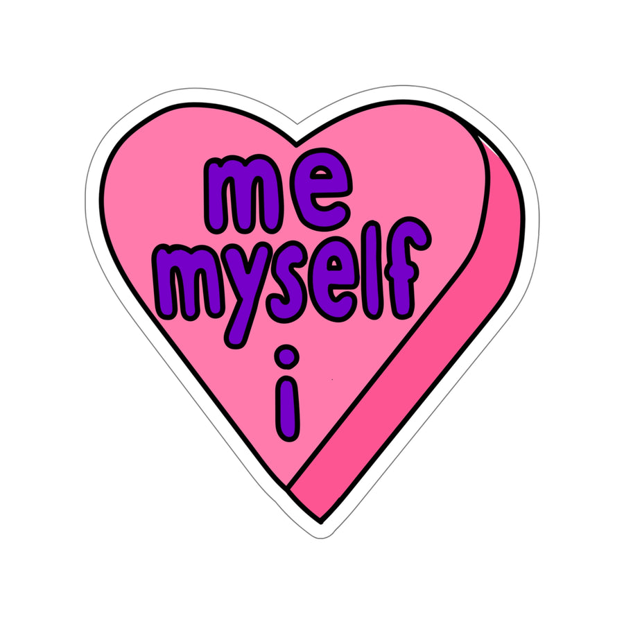 Me Myself & I Candy Heart Stickers