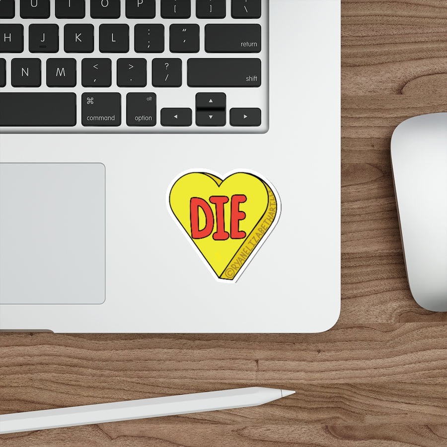 Die Candy Heart Sticker