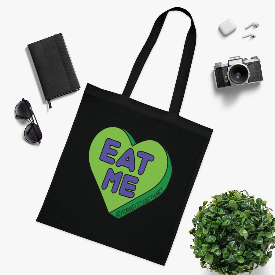 Eat Me Candy Heart Tote Bag