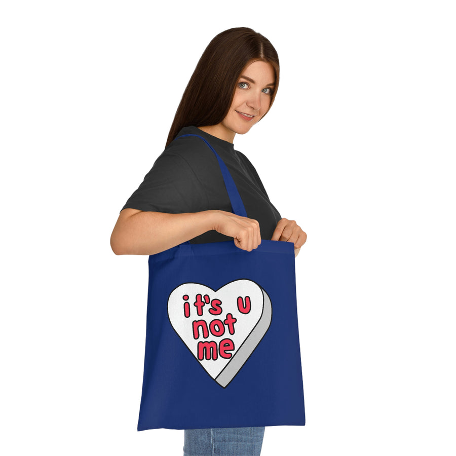 It's U Not Me Candy Heart Tote Bag