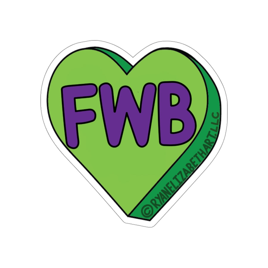 FWB Candy Heart Sticker