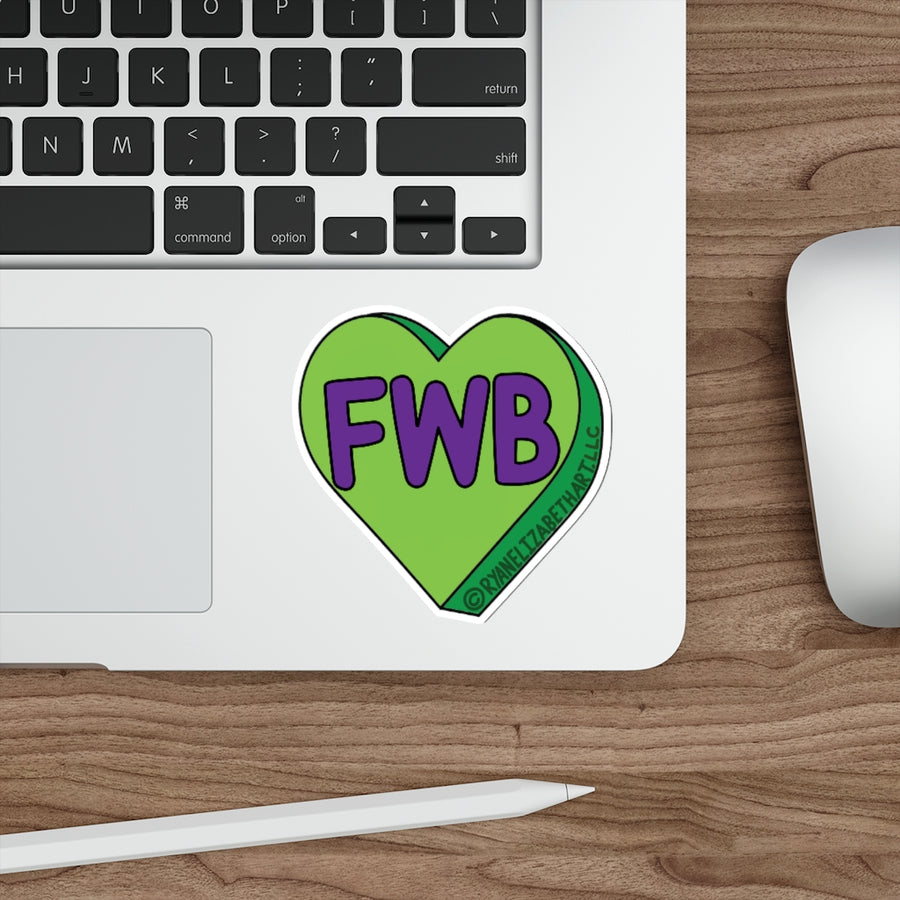 FWB Candy Heart Sticker