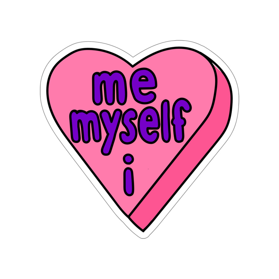 Me Myself & I Candy Heart Stickers