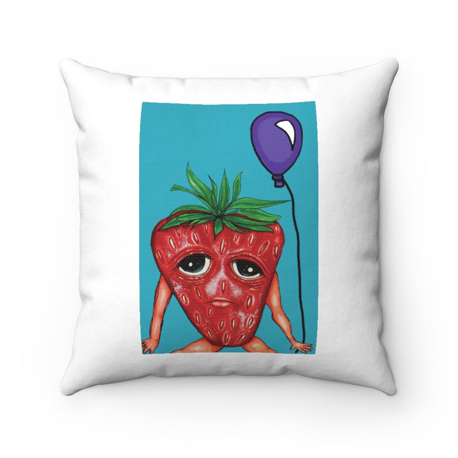 Strawbby Throw Pillow