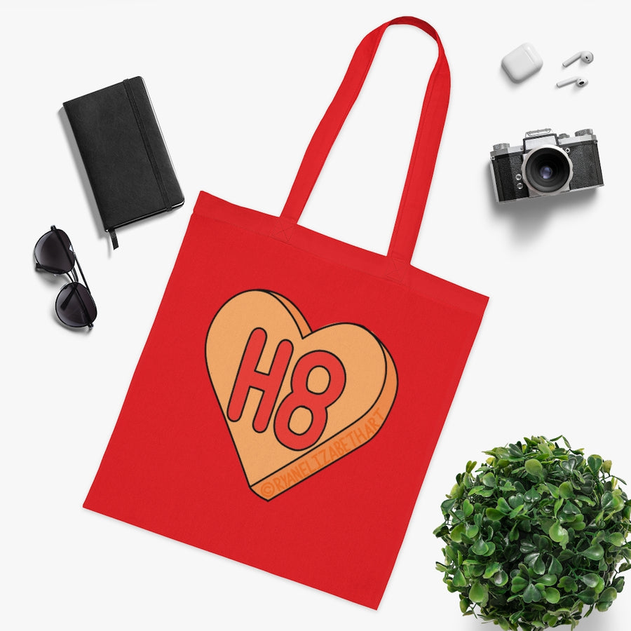 H8 Candy Heart Tote Bag