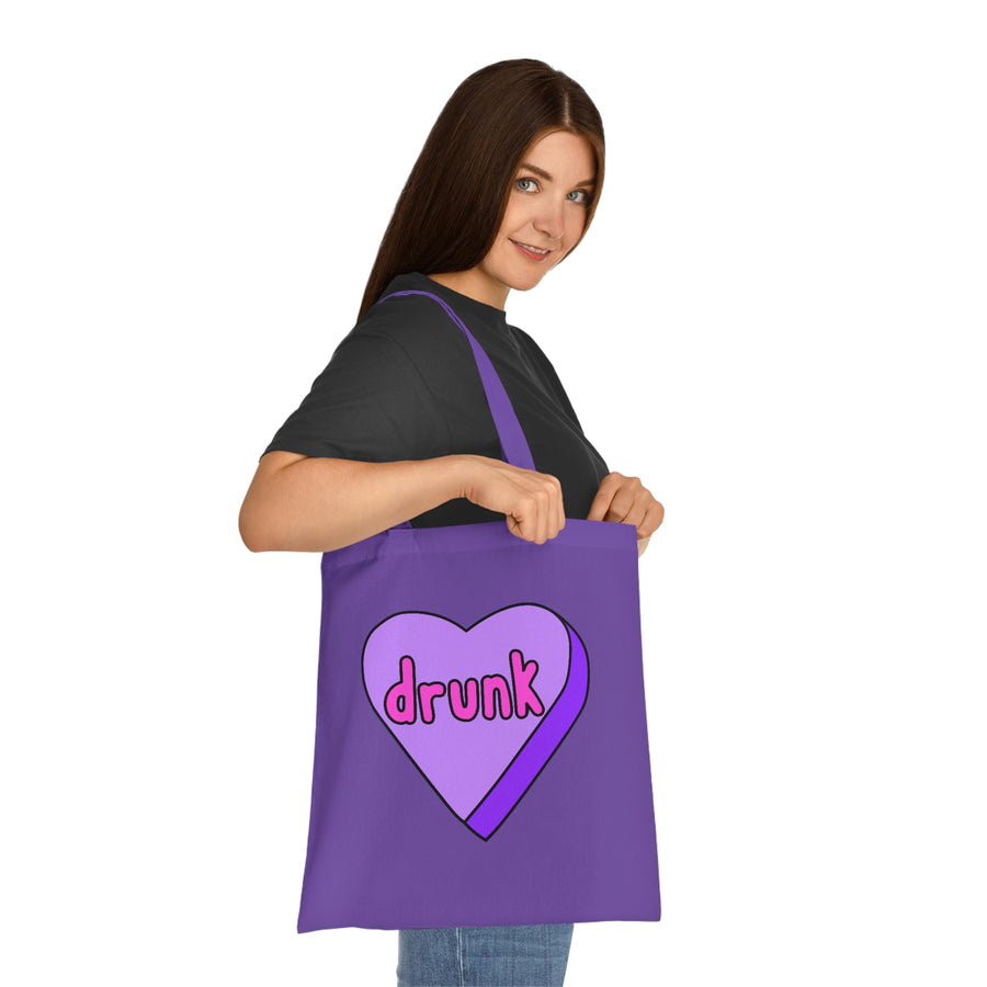 Drunk Candy Heart Tote Bag