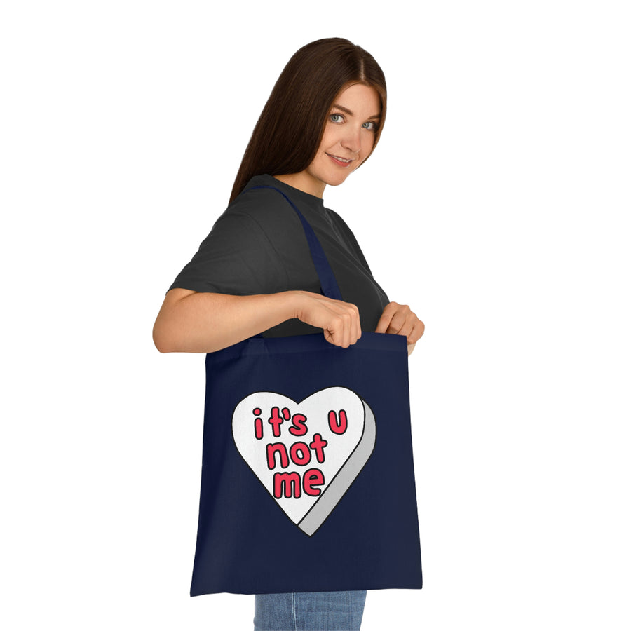 It's U Not Me Candy Heart Tote Bag