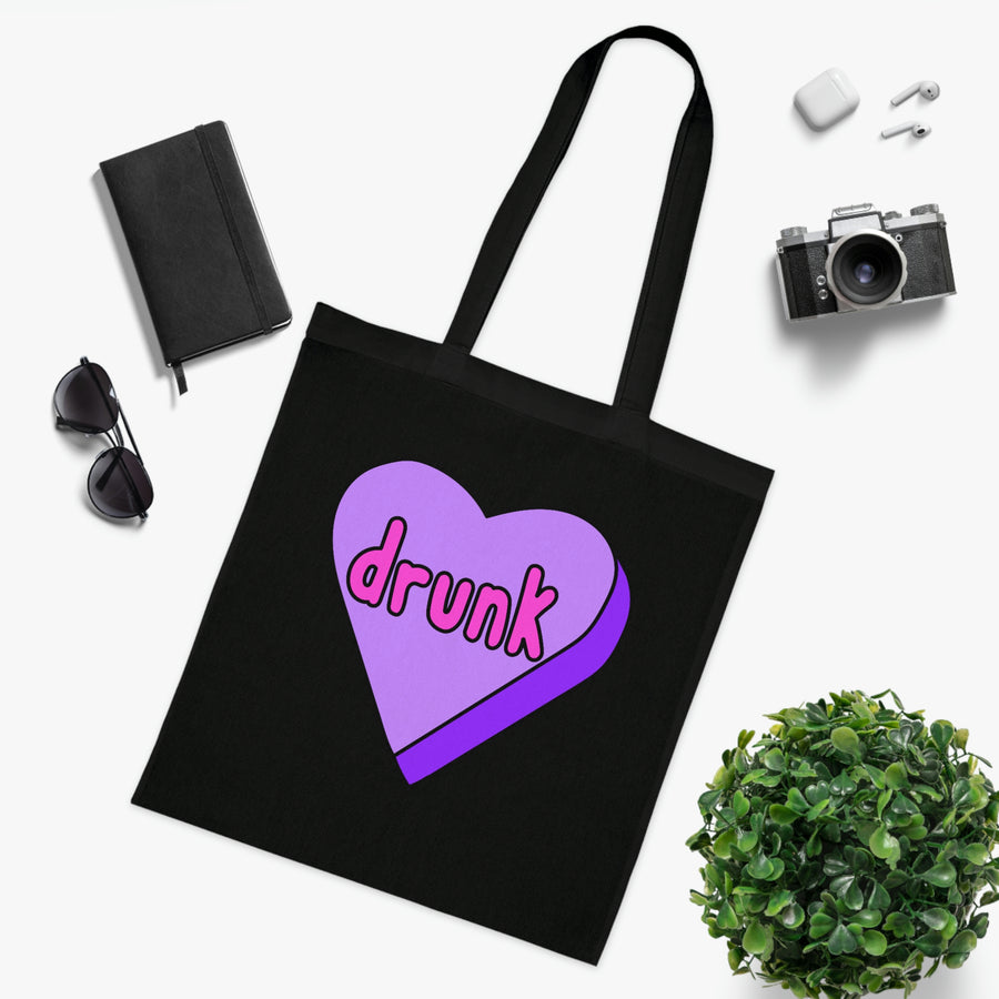 Drunk Candy Heart Tote Bag