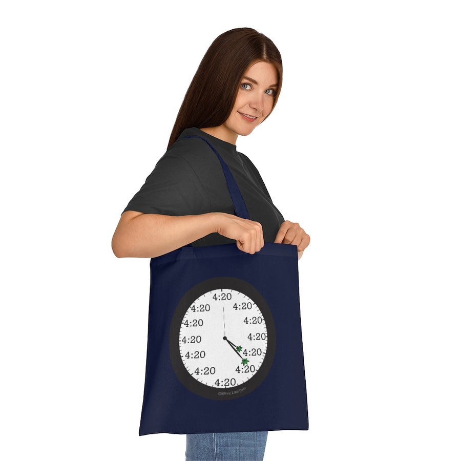 4:20 Clock Tote Bag