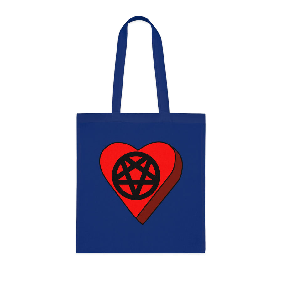 Pentagram Candy Heart Tote Bag