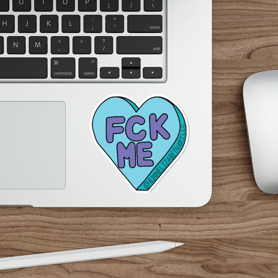 Fck Me Candy Heart Sticker