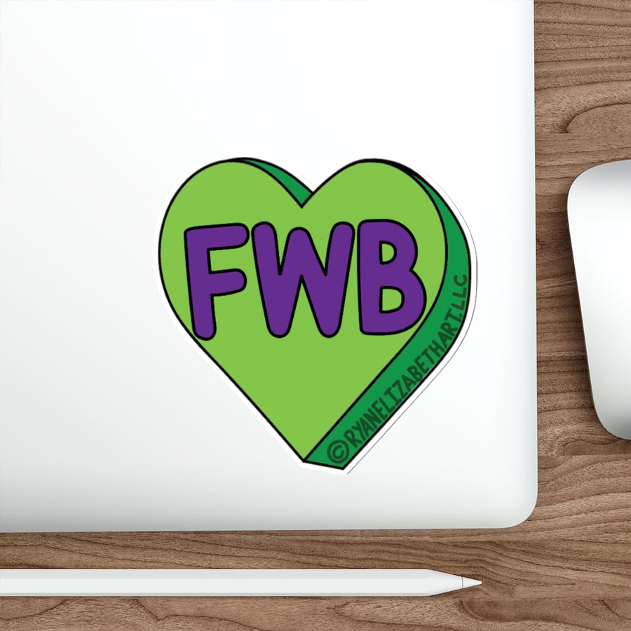 FWB Candy Heart Sticker