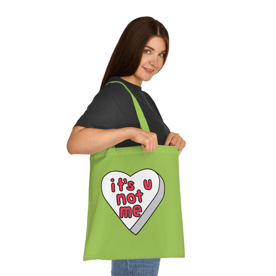 It's U Not Me Candy Heart Tote Bag