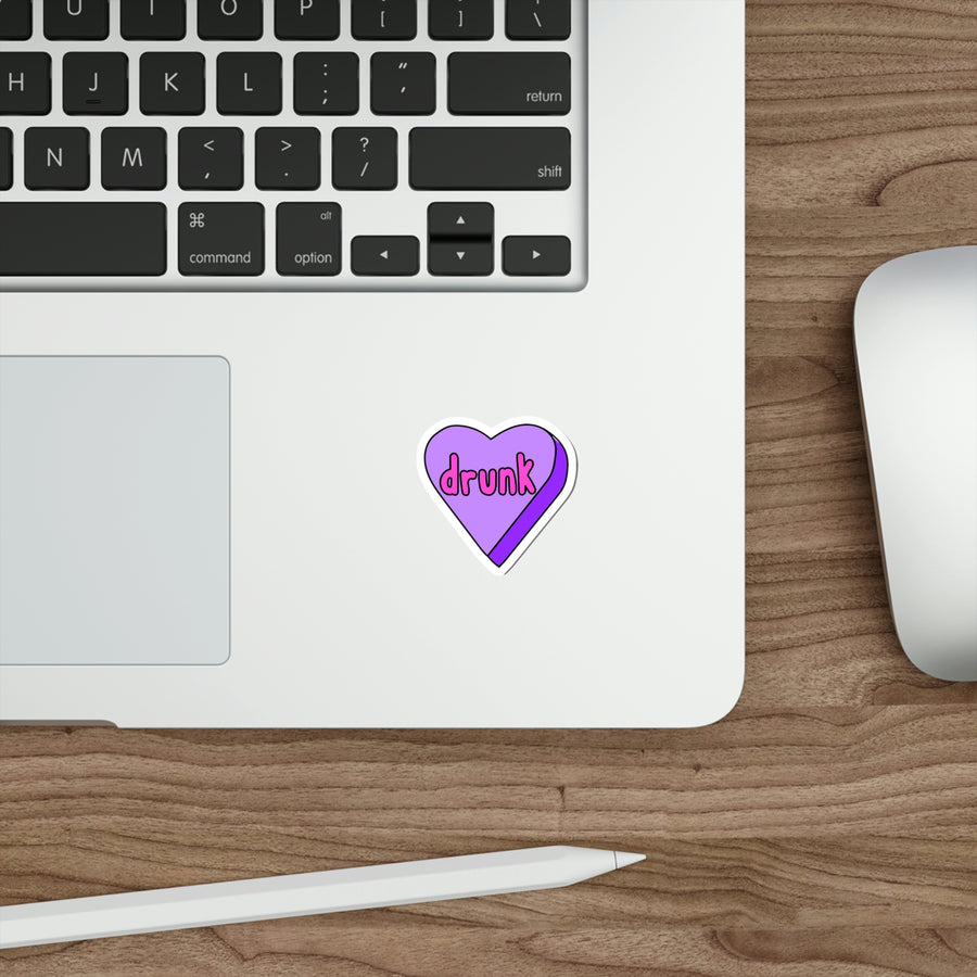 Drunk Candy Heart Stickers