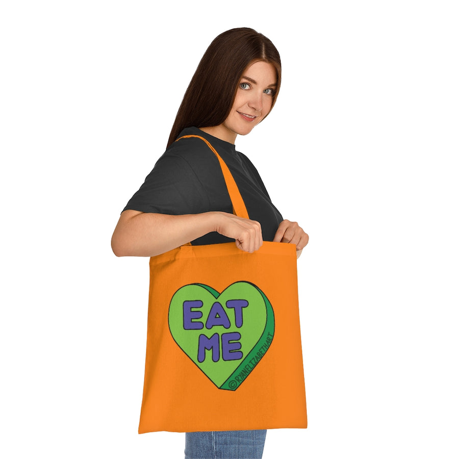 Eat Me Candy Heart Tote Bag