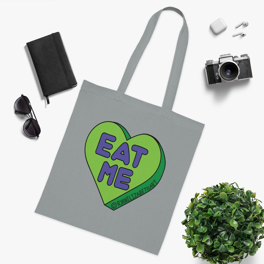 Eat Me Candy Heart Tote Bag