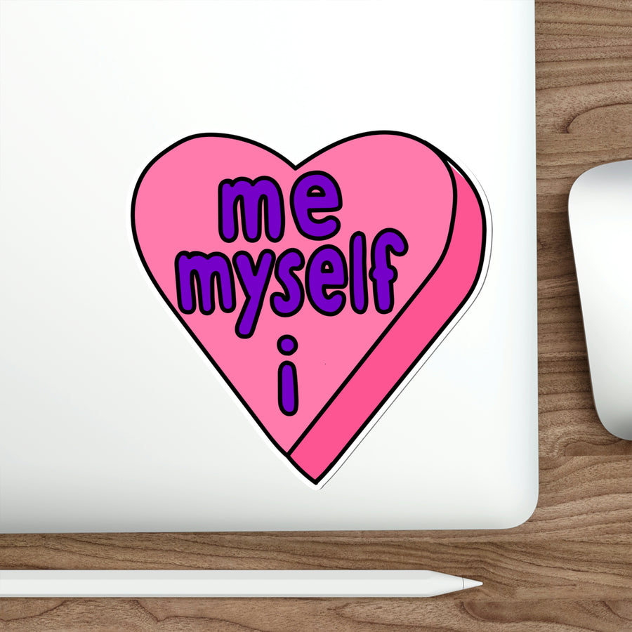 Me Myself & I Candy Heart Stickers