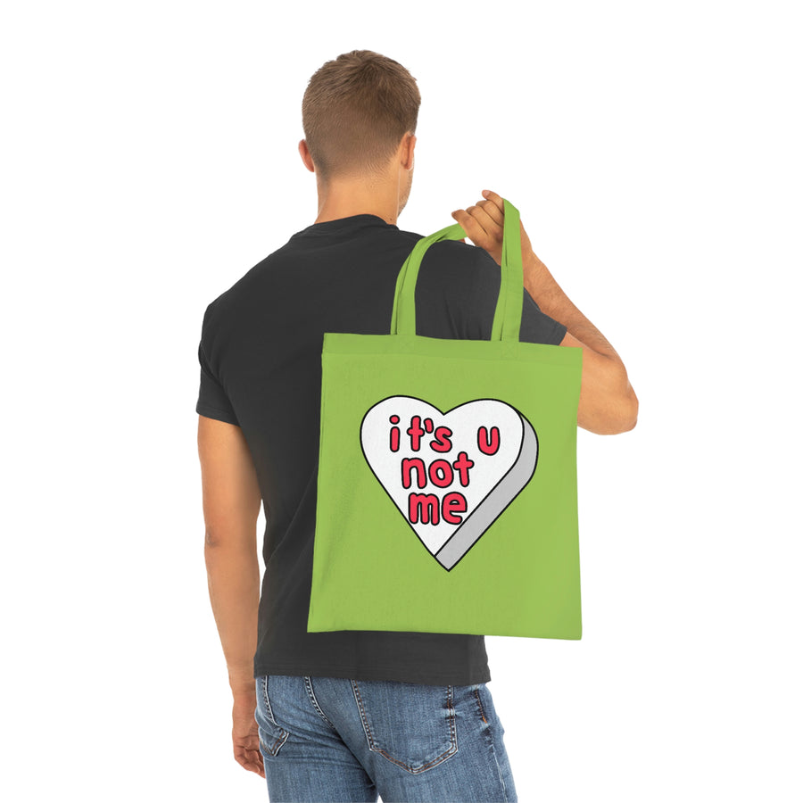 It's U Not Me Candy Heart Tote Bag