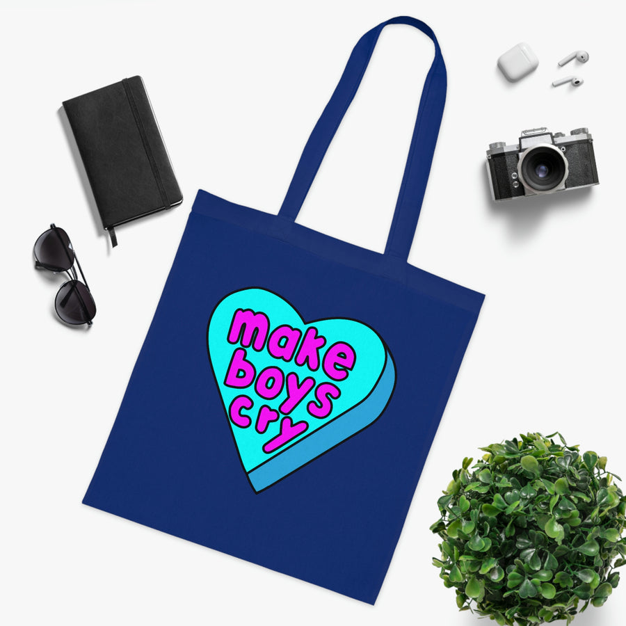 Make Boys Cry Candy Heart Tote Bag