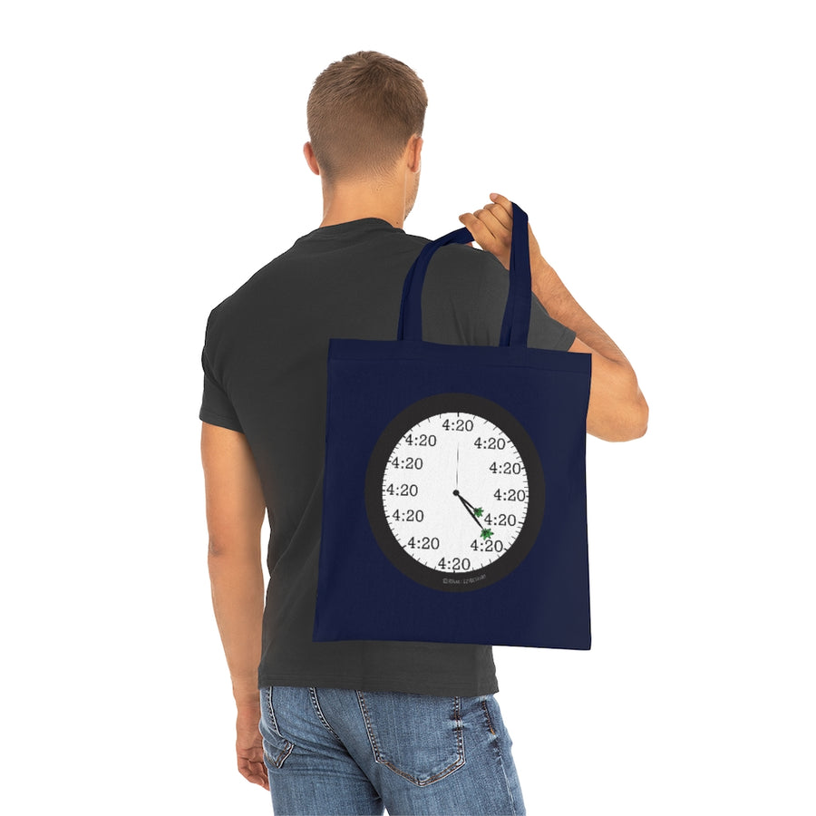 4:20 Clock Tote Bag