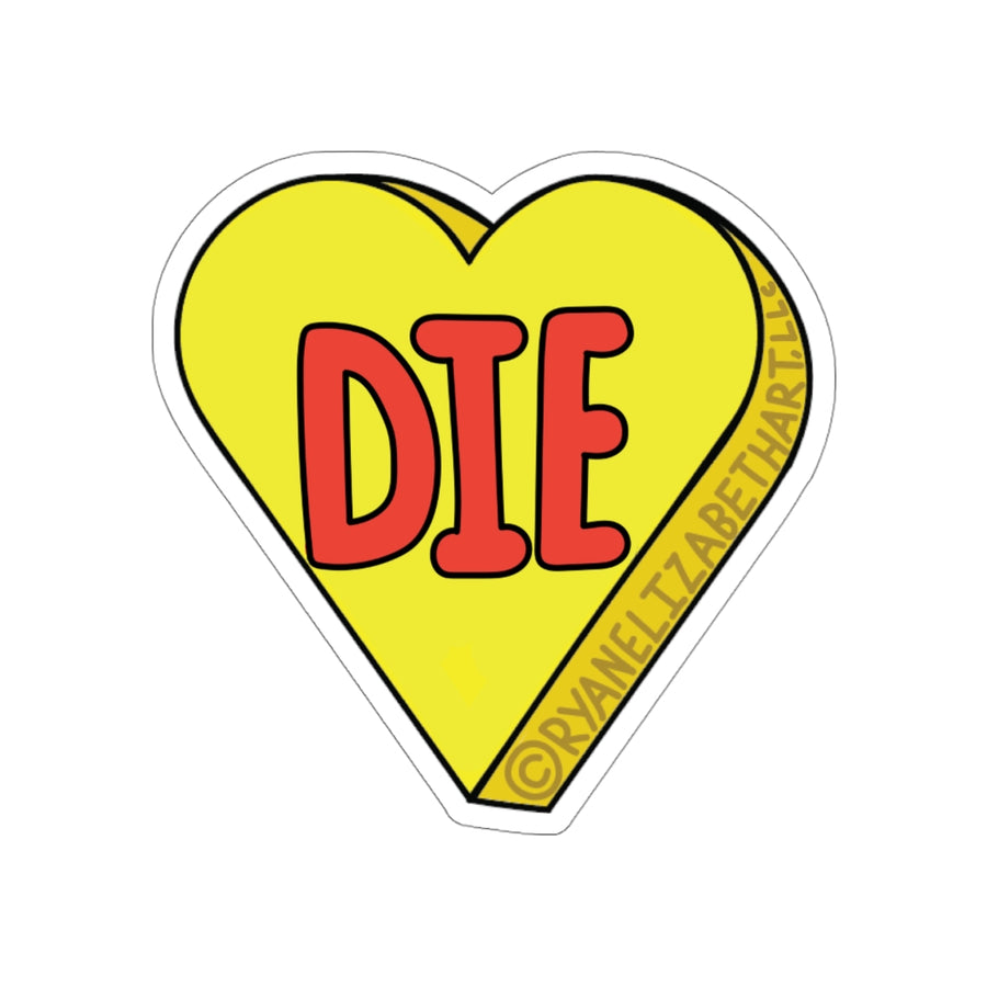 Die Candy Heart Sticker