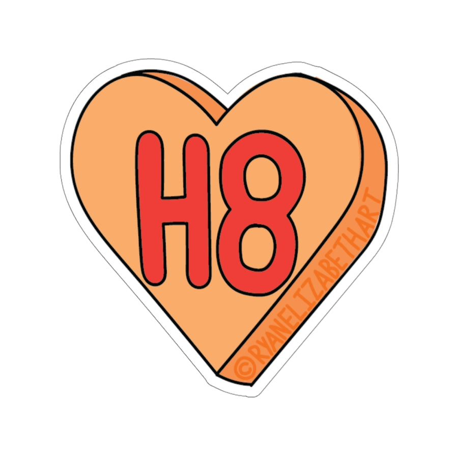 H8 Candy Heart Sticker