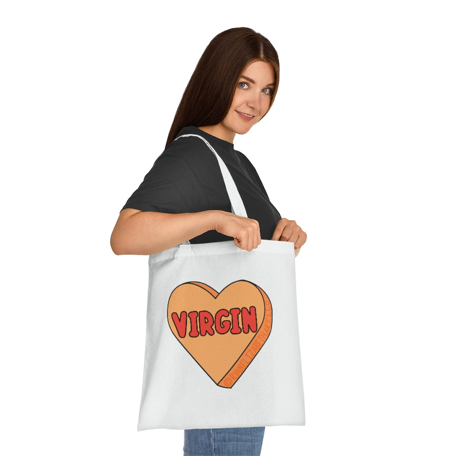 Virgin Candy Heart Tote Bag