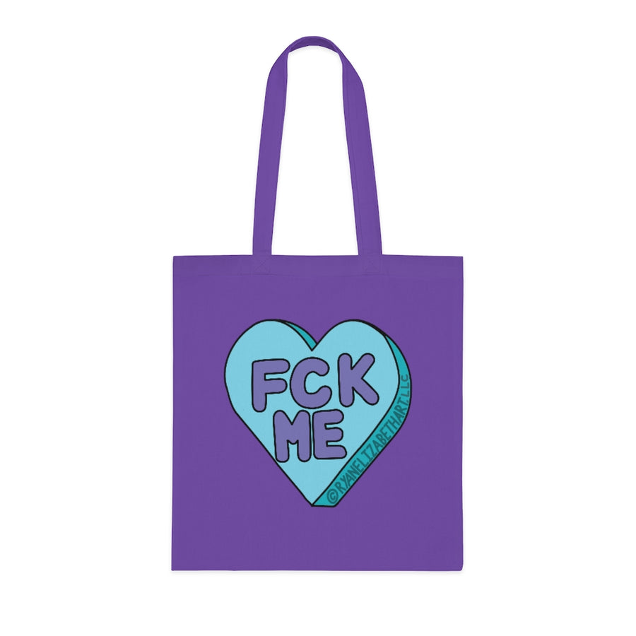 Fck Me Candy Heart Tote Bag