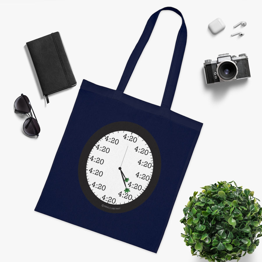 4:20 Clock Tote Bag