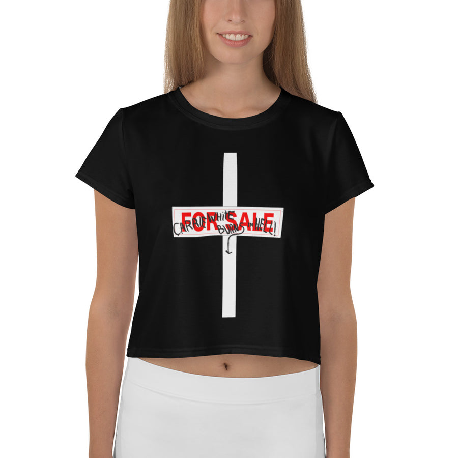 Carrie White Crop Top