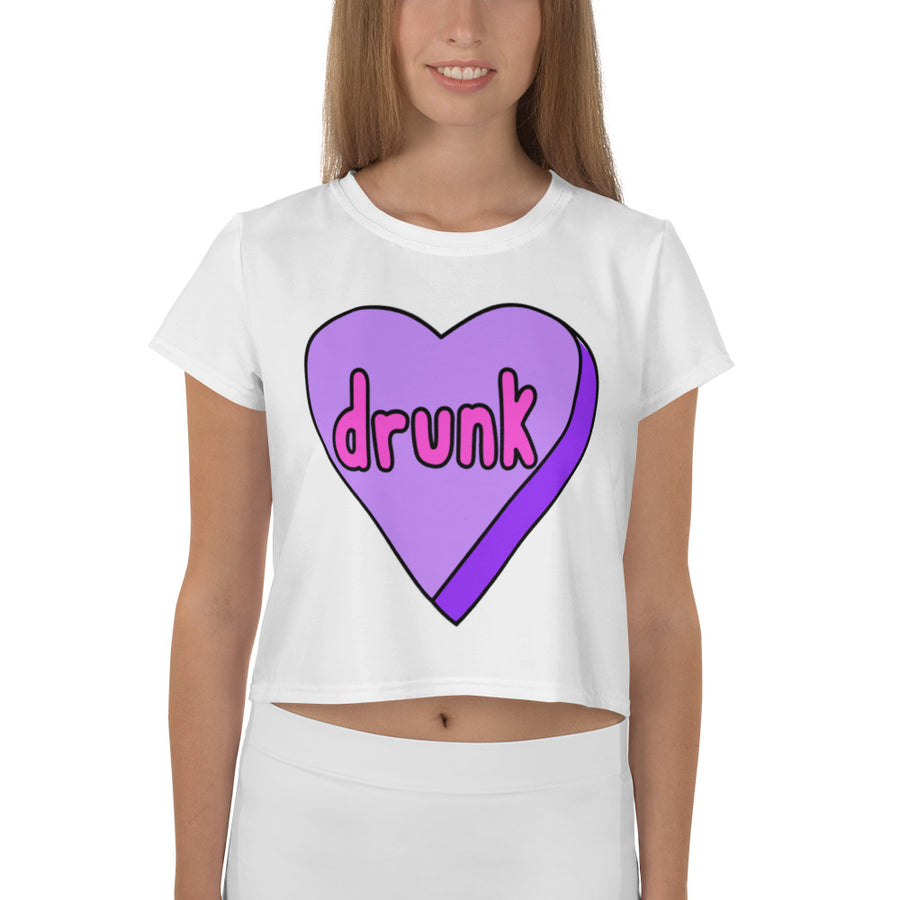 Drunk Candy Heart Crop Top