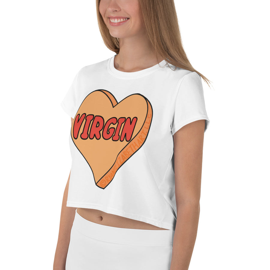 Virgin Candy Hearts Crop Top