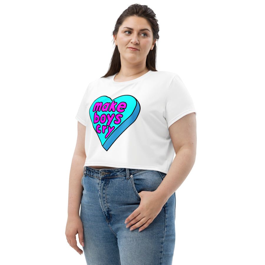 Make Boys Cry Candy Heart Crop Top