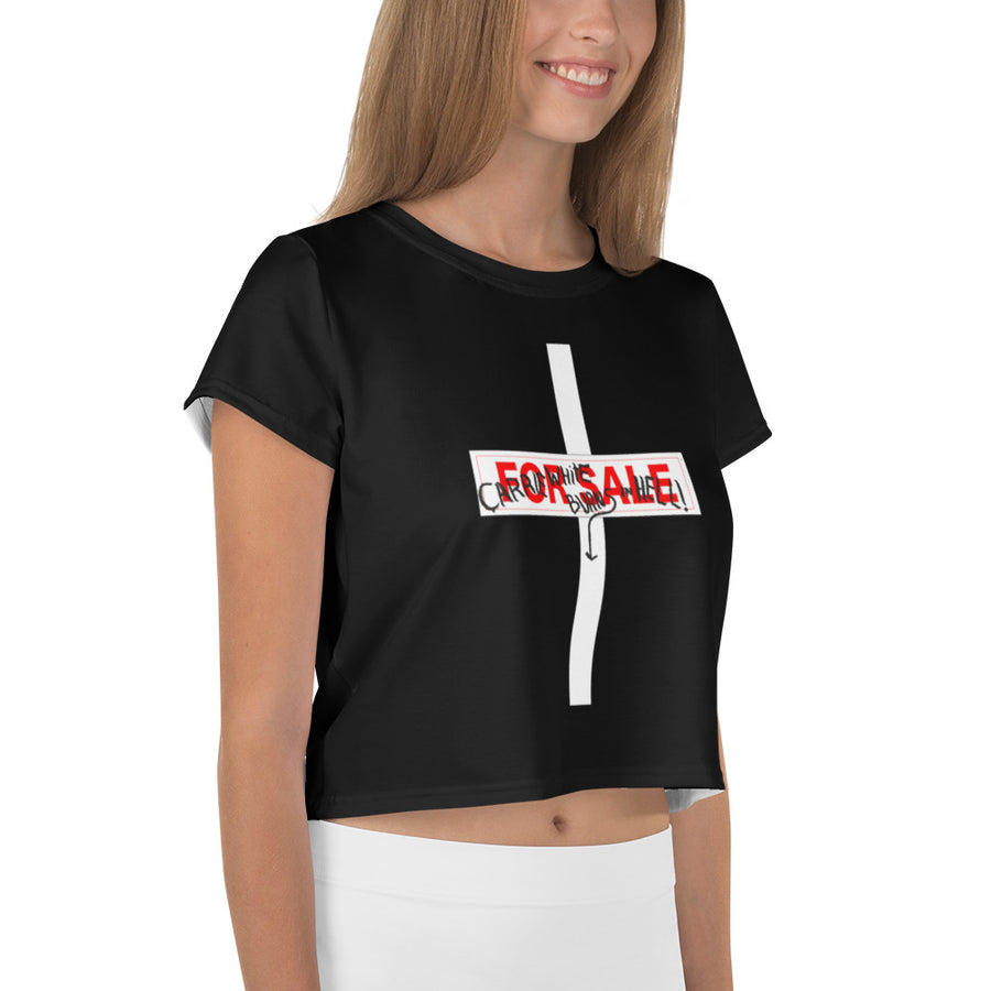 Carrie White Crop Top